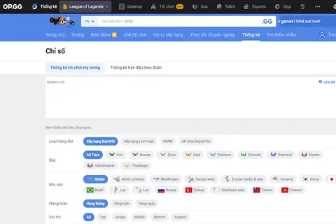 Tìm hiểu chi tiết về OP.GG: Trang web chuyên nghiệp dành cho tất cả các game thủ từ mới chơi đến chuyên nghiệp