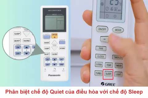 Phân biệt chế độ Quiet của điều hòa với chế độ Sleep: Sự khác biệt, công dụng và khi nào nên dùng