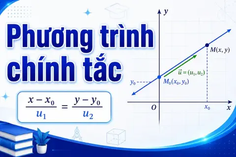 Phương trình chính tắc của đường thẳng: Công thức và cách viết chi tiết, đầy đủ