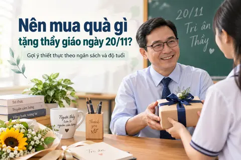 Nên mua quà gì tặng thầy giáo ngày 20/11? Gợi ý 15+ món quà ý nghĩa và thiết thực