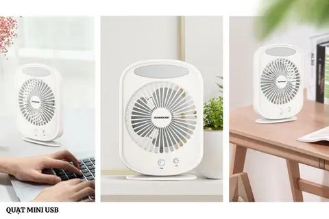 TOP 5 quạt mini USB nhỏ gọn, bền đẹp, chất lượng tốt nhất 2024 không thể bỏ qua