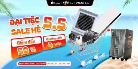 Đại tiệc sale hè 5/5: FPT Shop khuấy động Livestream với loạt deal sâu đến 50% trên Shopee Live và TikTok Shop