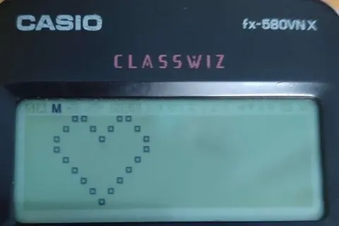 Chia sẻ cách làm hình trái tim trên máy tính Casio đơn giản và thú vị cho dân toán học