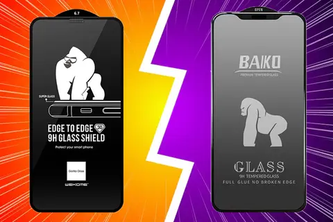 So sánh cường lực KingKong và Baiko: Đâu là lựa chọn tối ưu cho điện thoại của người dùng