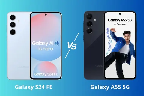 So sánh Galaxy S24 FE và Galaxy A55: Nên mua máy nào ở thời điểm hiện tại?