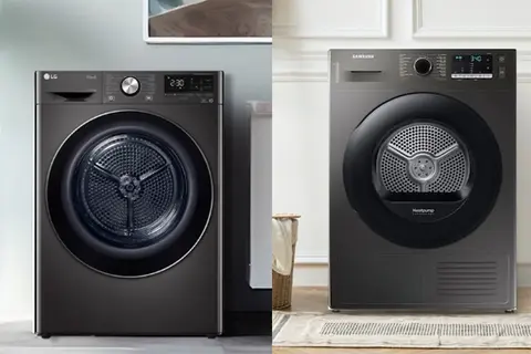So sánh máy sấy bơm nhiệt LG và Samsung chi tiết từ công nghệ đến trải nghiệm sử dụng