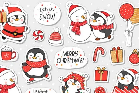 Tham khảo top các mẫu sticker Noel đẹp, dễ thương và độc đáo cho trang trí Giáng sinh năm nay
