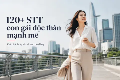 120+ STT con gái độc thân mạnh mẽ: Khí chất kiêu hãnh và sống tự do rực rỡ
