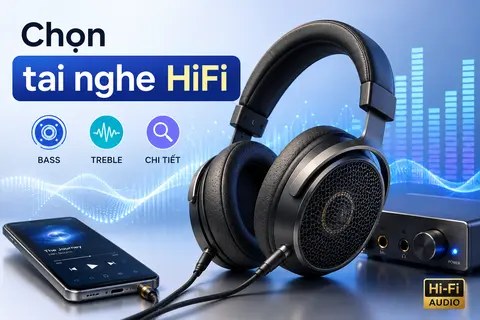 Cách chọn tai nghe HiFi để nghe nhạc hay, âm thanh chi tiết cho ai chưa biết