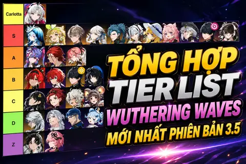 Tier list Wuthering Waves mới nhất phiên bản 3.5: Xếp hạng Resonator mạnh nhất theo từng vai trò