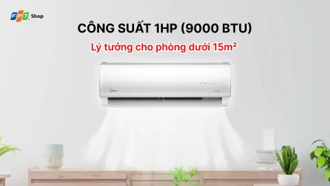 Top điều hòa 1 chiều 9000BTU Inverter làm lạnh nhanh, tiết kiệm điện hiệu quả