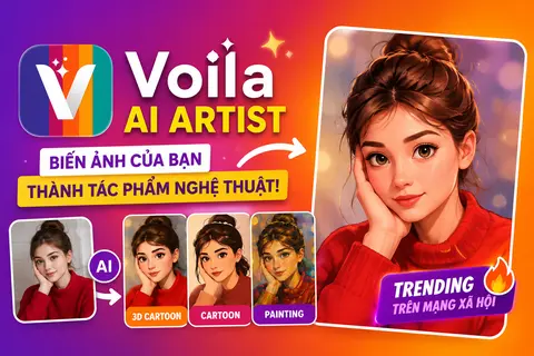 Voila AI Artist là gì? Khám phá ứng dụng thay đổi khuôn mặt thành nhân vật hoạt hình