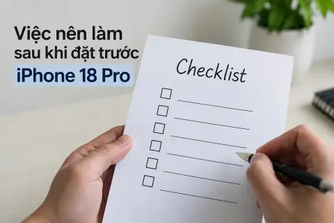 Việc nên làm sau khi đặt trước iPhone 18 Pro: 6 bước cần chuẩn bị trước khi nhận máy