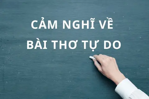 Viết đoạn văn ghi lại cảm nghĩ về một bài thơ tự do - hướng dẫn cách lập dàn ý