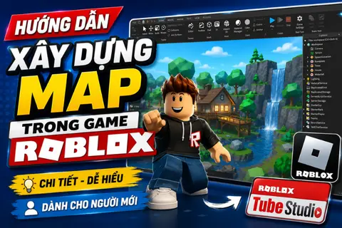 Hướng dẫn xây dựng map trong game Roblox chi tiết cho người mới với Roblox Studio