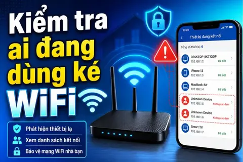 Hướng dẫn kiểm tra ai đang dùng ké Wi-Fi nhà bạn và các cách ngăn chặn triệt để