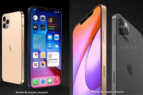 Thiết kế iPhone 12 Pro lộ diện rõ nét trong loạt ảnh render mới