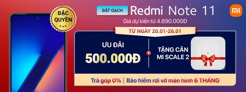 Khách hàng nhận ngay gói bảo hành Premium khi đặt trước Redmi Note 11 tại FPT Shop  