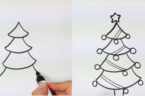 Top 14 cách vẽ cây thông Noel cực đơn giản cho mọi lứa tuổi (update mới nhất)