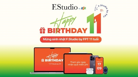 Mừng sinh nhật F.Studio by FPT 11 tuổi, mua 1 tặng 1, 100% có quà