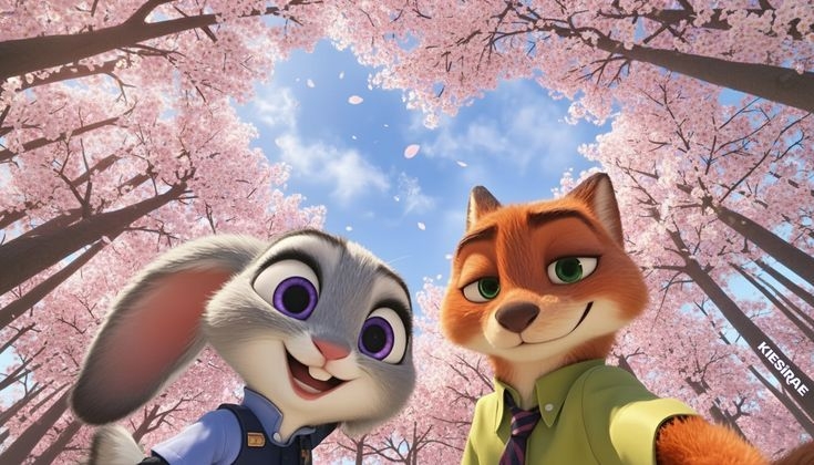 Hình nền ảnh Cáo và Thỏ Zootopia cho máy tính