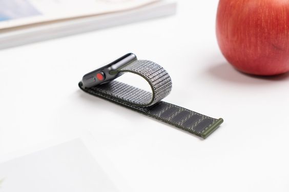 dây đeo Apple Watch ivalue vải Nylon Dark Olive (ảnh 5)