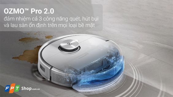 Robot hút bụi Ecovacs Deebot T9 làm sạch mạnh mẽ
