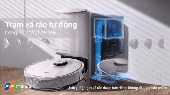 Robot hút bụi Ecovacs Deebot T9 với chế độ xả rác tự động