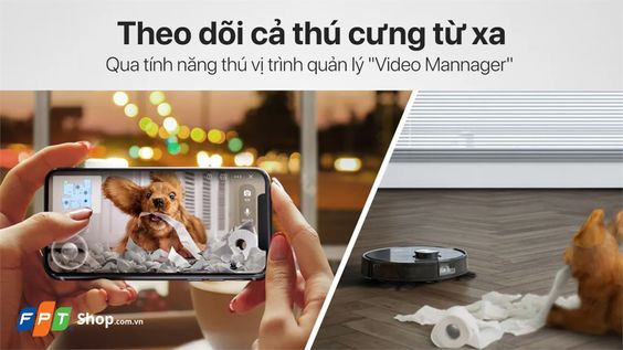 Ecovacs Deebot T8 AIVI như một camera giám sát di động