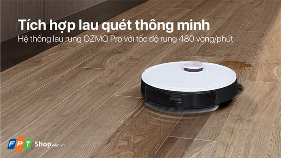 Robot hút bụi Ecovacs Deebot T8 Max Plus với hệ thống lau run hiện đại