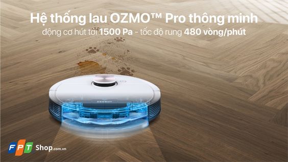 Ecovacs Deebot Ozmo T8 Max lau nhà sạch sẽ bằng cơ chế lau rung