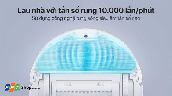 Robot hút bụi Xiaomi Mi Vacuum Mop 2 Pro với tần số rung 10.000 lần/phút