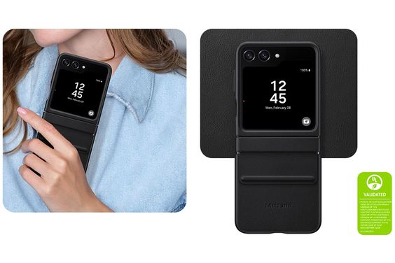 Ốp lưng Samsung Galaxy Z Flip5 da ECO - hình 5