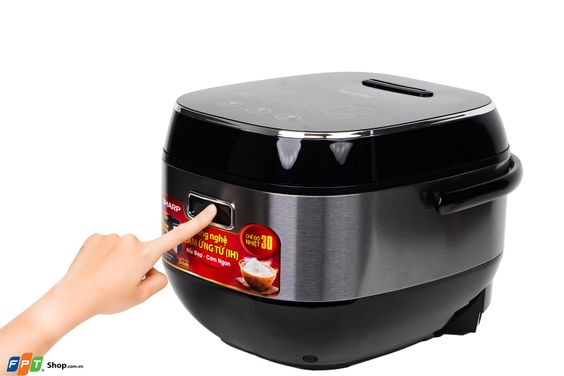 Nồi cơm điện cao tần Sharp KS-IH191V-BK điều khiển cảm ứng tiện lợi