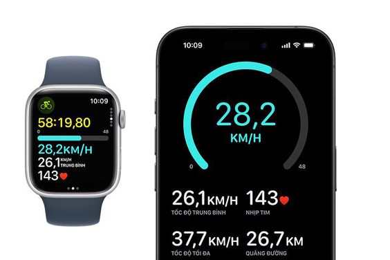 Apple Watch Series 9 GPS + Cellular 45mm viền nhôm dây vải (ảnh 11)