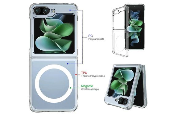 Ốp Lưng MagSafe Samsung Galaxy Z Flip5 Silicone - hình 1