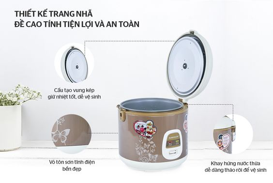 Nồi cơm điện Sunhouse 1.8 lít SHD8616  - hình 1