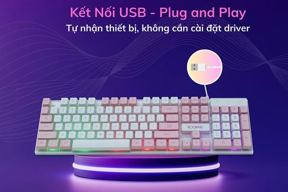 Bàn phím có dây iCore ICK03 - hình 6