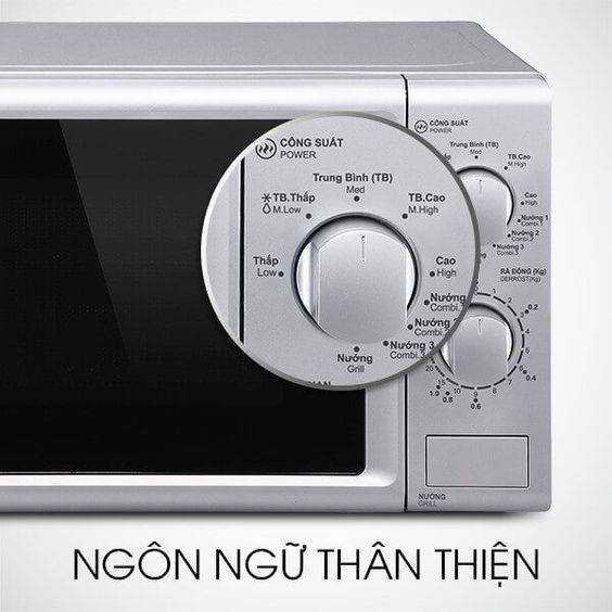 Lò vi sóng có nướng Sharp 23 lít R-G302VN-S - hình 3