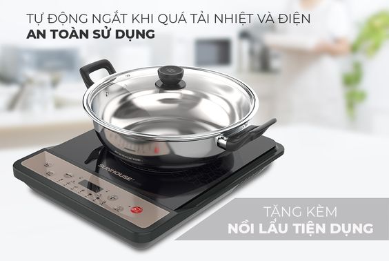 Bếp từ đơn Sunhouse SHD6160 hoạt động thông minh