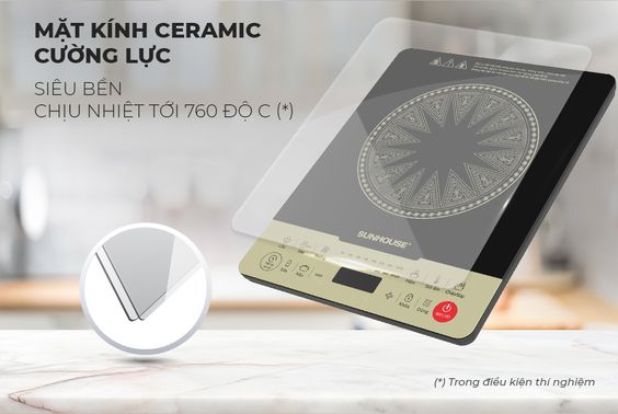 Bếp từ đơn Sunhouse SHD6869 mặt kính chịu lực