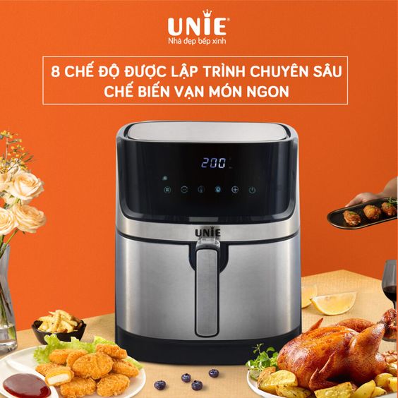 Nồi chiên không dầu Unie UE-600 với các chế độ