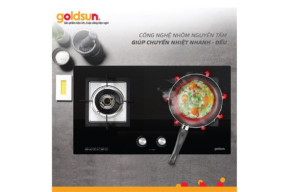 Chảo nhôm vân đá Goldsun 24cm GPA1200-24 - hình 4