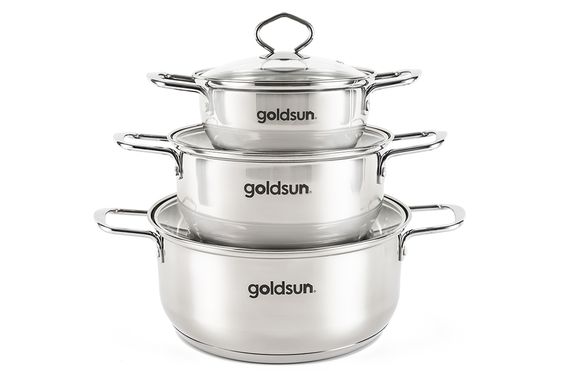 bộ 3 nồi inox 3 đáy Goldsun GPS-1700 - hình 1