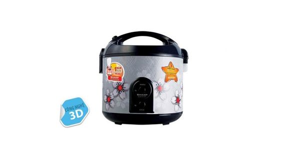 Nồi cơm điện Sharp 2.2 lít KS-R231STV SS có thiết kế đẹp mắt