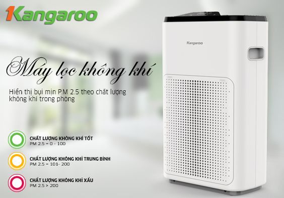 Máy lọc không khí Kangaroo KG38AP tự điều chỉnh thông minh