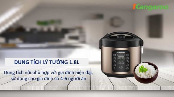 Nồi cơm điện tử Kangaroo KG18DR6 - hình 2