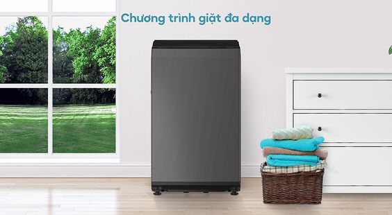 Máy giặt cửa trên Casper Inverter 8.5 Kg WT-85NG1 có 9 chương trình giặt