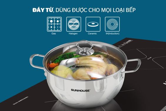 Sử dụng trên nhiều loại bếp