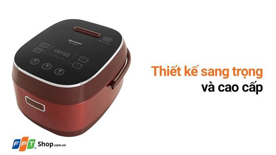Nồi cơm điện cao tần Sharp 1.8 lít KS-IH191V-RD sở hữu thiết kế sang trọng